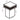 Elora - Square Mirrored Accent Side Table - Silver