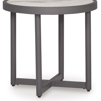 Ocean Beach - Round End Table - Gray