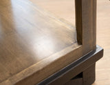 Loft Sofa Table With 2 Drawers Two Tone Gray / Brown - alternate view