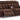 Free Wake - Double Relcining Power Loveseat With Console - Chocolate