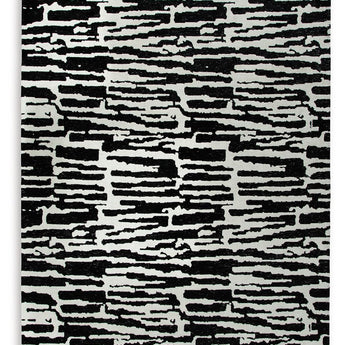 Bramshaw - 8' x 10' Rug - Black / Ivory