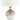 Tavisburg - Brown / White / Gold - Glass Table Lamp