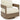 Serene Bay - Dark Brown / White - Swivel Glider Chair With Cushion