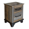 Loft Nightstand Two Tone Gray / Brown - Accent Nightstands at Quality Home Furniture Mesquite
