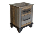 Loft Nightstand Two Tone Gray / Brown - Accent Nightstands at Quality Home Furniture Mesquite