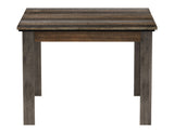 Loft 42" Table Two Tone Gray / Brown - detail