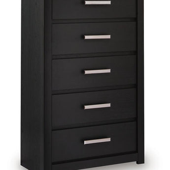Shoralli - Five Drawer Chest - Black