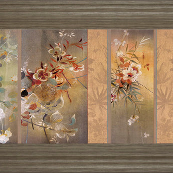 Tea Garden Il By Douglas - Framed Print Wall Art - Beige