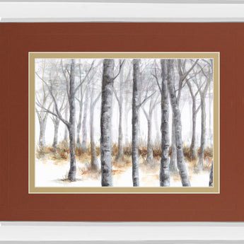 At Peace By Tita Quintero - Mirror Framed Print Wall Art - Dark Gray