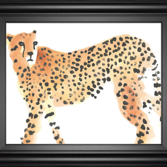 22x26 Majestic Cheetah II By June Erica Vess - Orange