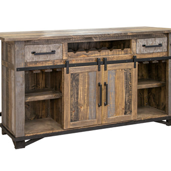 Loft Bar Two Tone Gray / Brown - Home Bars at Quality Home Furniture Mesquite