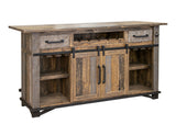 Loft Bar Two Tone Gray / Brown - Home Bars at Quality Home Furniture Mesquite