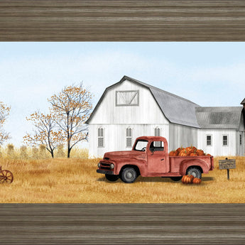 Autumn On The Farm By Billy Jacobs - Light Brown