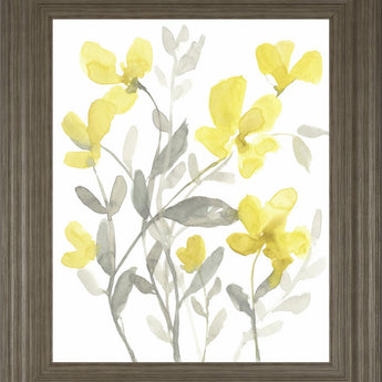 22x26 Yellow & Grey Garden II By Jennifer Goldberger - Yellow