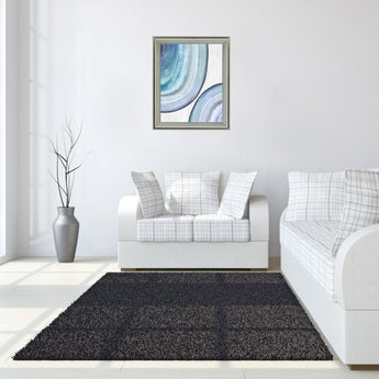 Icy Vortex - 28" x 34" Framed Wall Art - Blue