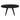 Parq - Acacia Round Dining Table - Black