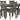 Caitbrook - RECT DRM Table Set (Set of 7) - Gray