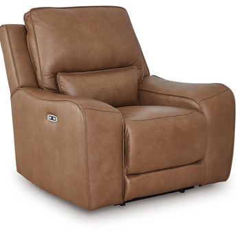 DeepWakes - Power Recliner / Adjustable Headrest - Caramel