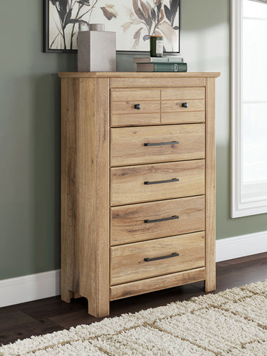Makidern - Five Drawer Chest - Tan