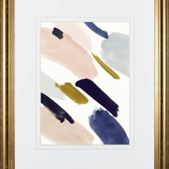 34x40 Brushmarks I By Victoria Borges - Beige