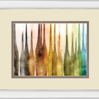 In Milan By Christine Soccio - Mirror Framed Print Wall Art - Bronze