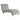 Lydia - Velvet Upholstered Tufted Chaise - Gray