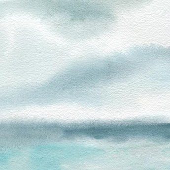 Seaside Sanctuary II By Carol Robinson (Framed Small) - Light Blue