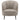 Ellorie - Silla curva con respaldo acanalado tapizada - Beige