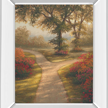 Morning Light Il By Michael Marcon - Mirror Framed Print Wall Art - Dark Brown
