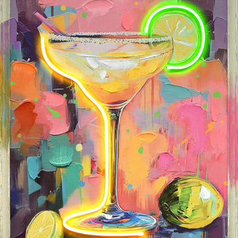 Fiesta Glow - 21" x 29" Framed Wall Art - Yellow