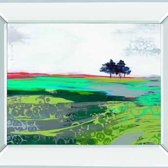 Summer Breeze By Leslie Bernsen - Mirror Framed Print Wall Art - Gray
