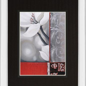 Bohemia Flora By Jasmin Zara Copley - Mirror Framed Print Wall Art - Dark Gray