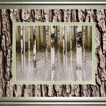 Fern Creek By Susan Jill Double Matted - Framed Wall Art - Light Brown