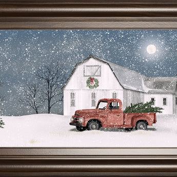 Winter On The Farm By Billy Jacobs - Dark Gray