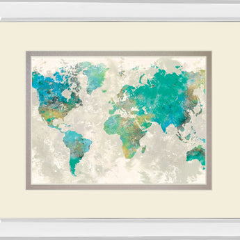 No Borders By Fontaine S. Mirrored Frame - Beige
