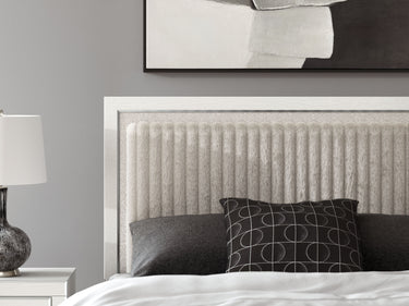 Zuraleus - Queen Upholstered Panel Headboard - White
