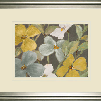 Garden Party In 2 By Lanie Loreth - Framed Print Wall Art - Beige