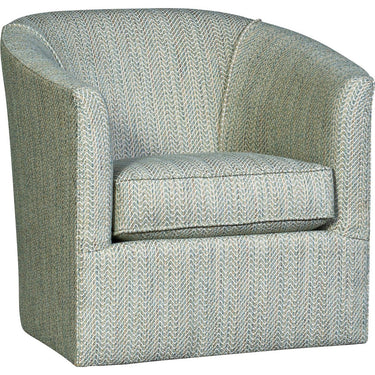 Mayo 8080 Series Transitional Swivel Barrel Chair with Nailheads