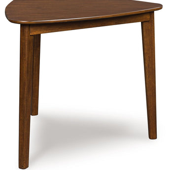 Tameride - Mesa de comedor triangular - Marrón