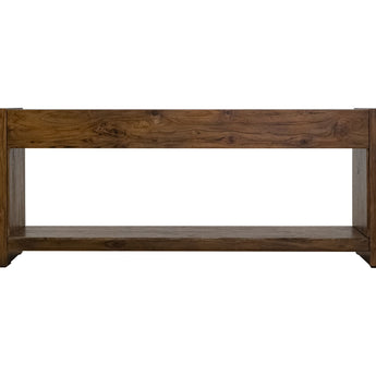 Natural Teca - Console 94" Electric Fireplace Compatible - Brown