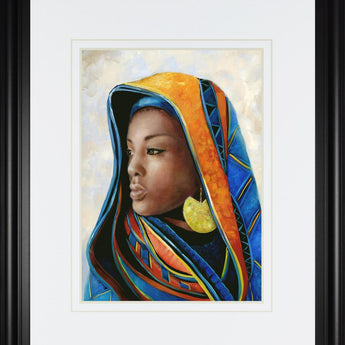 34x40 Soulful Beauty II By Donna Brooks - Blue