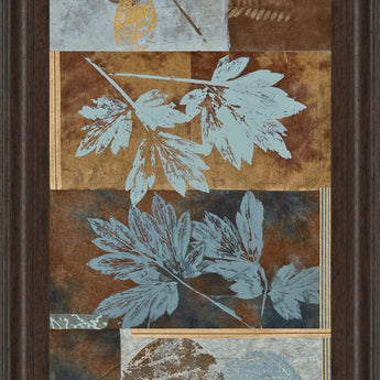 Fusion Panel Il By Jeni Lee - Framed Print Wall Art - Light Brown