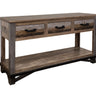 Loft Sofa Table With 2 Drawers Two Tone Gray / Brown - Sofa Tables at Quality Home Furniture Mesquite