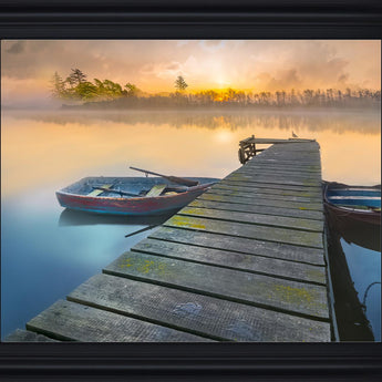 Weathered Pier By Mike Calascibetta - Blue