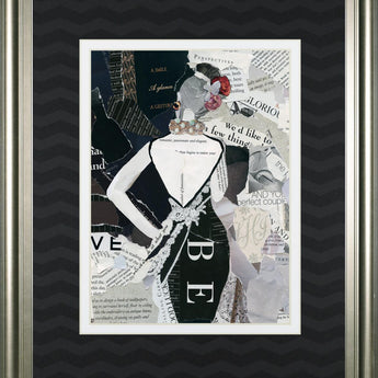 34x40 Fashion Mosaic II By Carol Robinson - Black