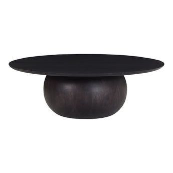 Bradbury - Mesa de centro grande de madera - Negra