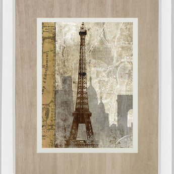April In Paris By Mallett K Mirrored Frame - Light Brown
