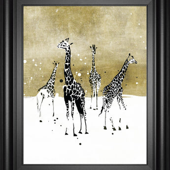 22x26 Spotted Giraffe I By Annie Warren - Light Brown