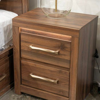 Janfyn - Two Drawer Night Stand - Brown