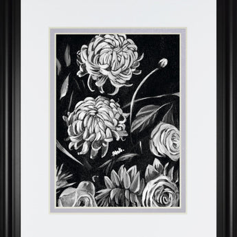 34x40 Enchanted Bloom II By Annie Warren - Black